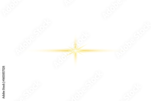 Simple Star Vector Illustration Glowing Light Effect Decorative Element Design Art