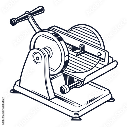 vintage electric grinder with a grinder