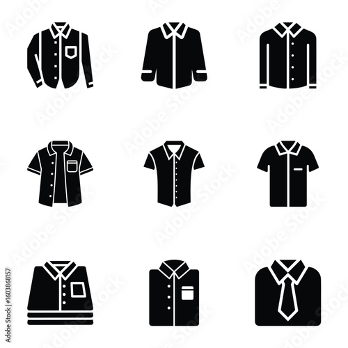 Shirt fill vector icon.