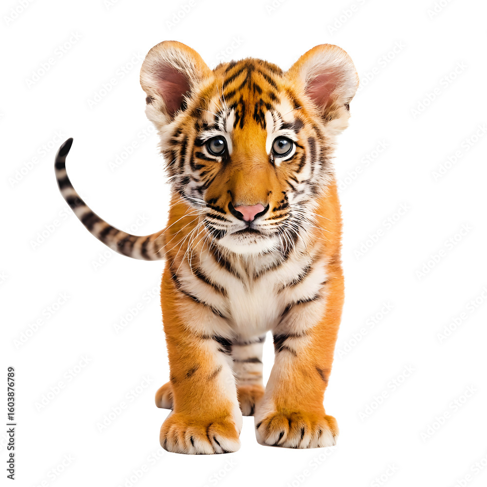 Obraz premium tiger isolated on white