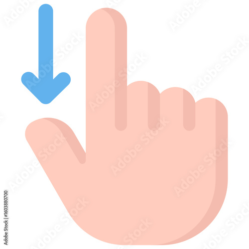 Swipe Down Icon