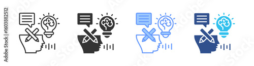 Creativity Multi Style Icon Set Vector 