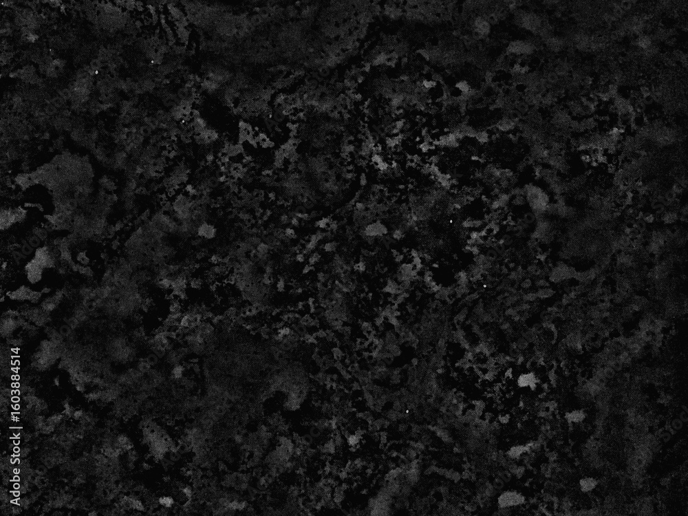 Naklejka premium A monochromatic black and gray abstract background with a rough, gritty, and uneven stone-like texture.
