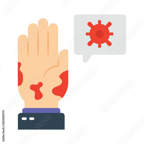 Melanoma Cancer Flat Vector Icon Eps 10 Files