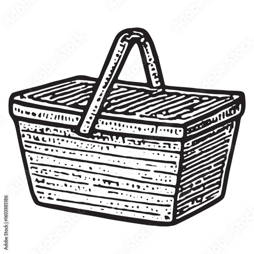 Picnic Basket - Classic Beach Lunch Carrier