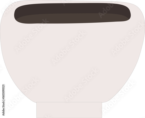 Minimalist White Bowl Planter