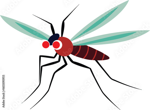 Close-up mosquito on skin, blood-sucking insect, disease carrier, summer pest, biting bug, detailed macro photography of mosquito, vector insect, outdoor nuisance, free stock photo