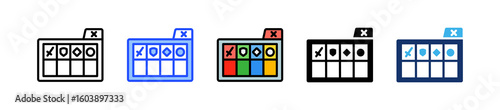 Inventory Icon Collection With Multiple Styles