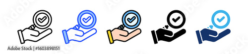 Inspection Magnifier Icon Collection With Multiple Styles