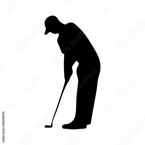 golf player vector illustration