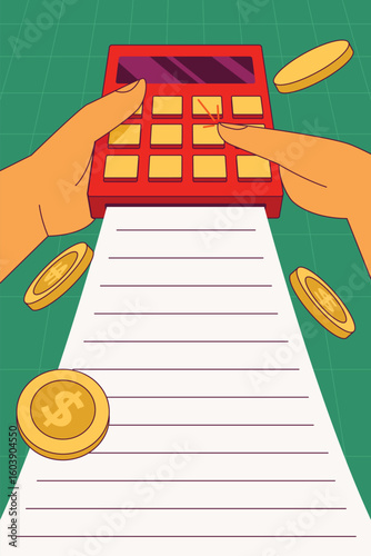 Two hands shaking over tax documents marked paid, symbolizing a successful tax settlement.