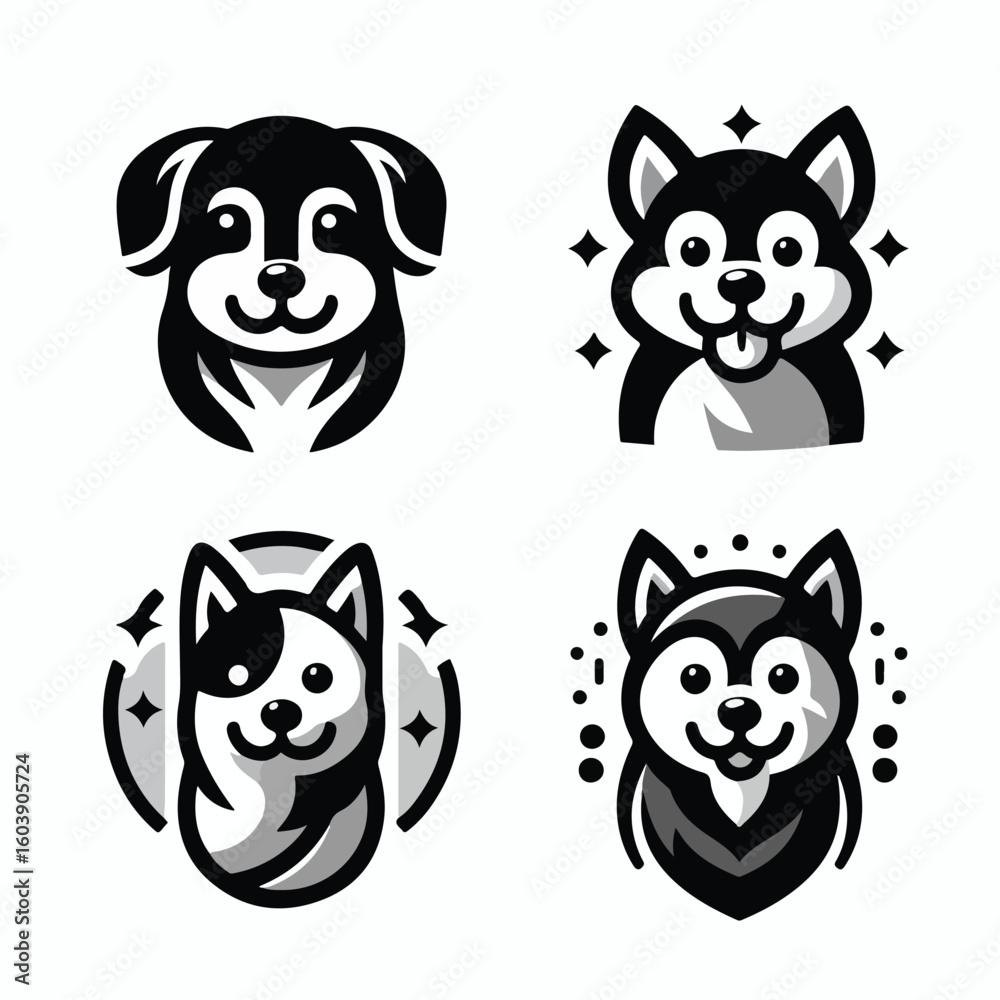 Fototapeta premium Dog logo