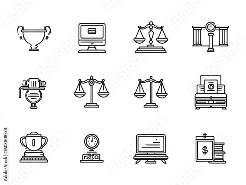 Trademark registration ultra minimalist 2D line art