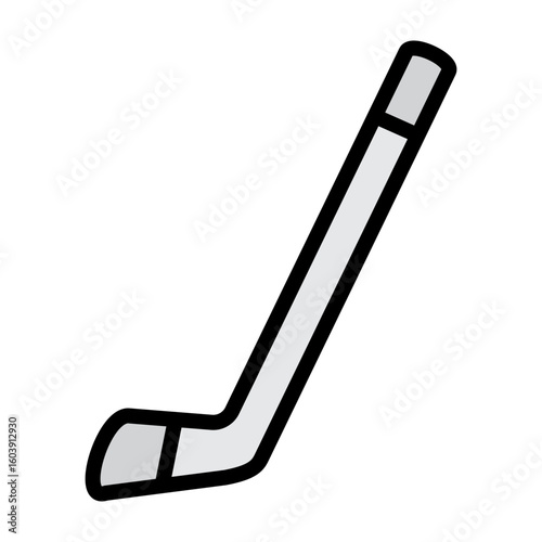Photography Ice Hockey Stick Vector Filled Icon Design