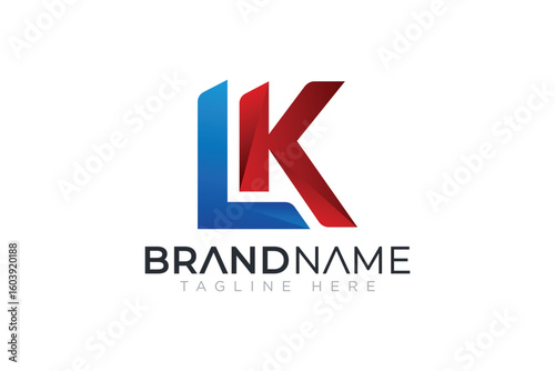 LK letter lk logo icon