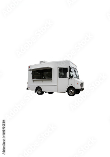 White food truck, side view (1)