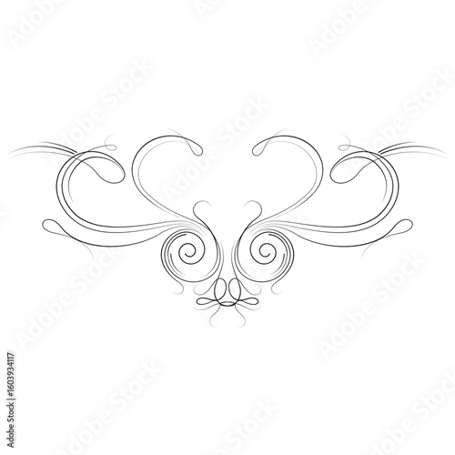 heart with floral ornament