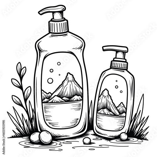 Nature-friendly dishwashing soap bottles – Eco-friendly camping essentials