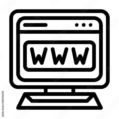 a collection of icons containing computer servers, web, files and things related to developers