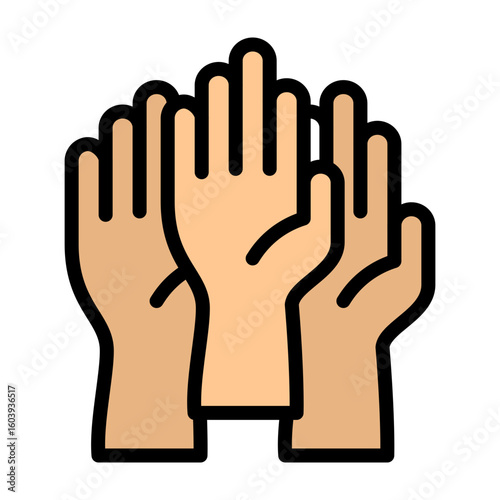Attendees Vector Flat Icon Design