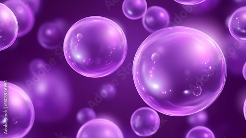 Wallpaper Mural Abstract purple bubbles Torontodigital.ca