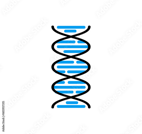 DNAのアイコンイラスト / ベクター