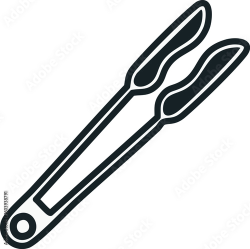 Kitchen tong illustration
