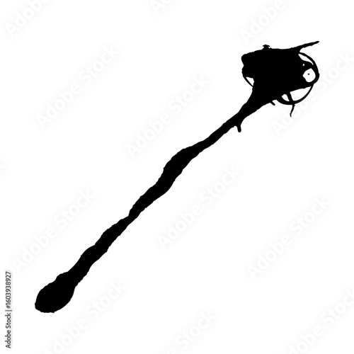 silhouette of a man holding a cigarette