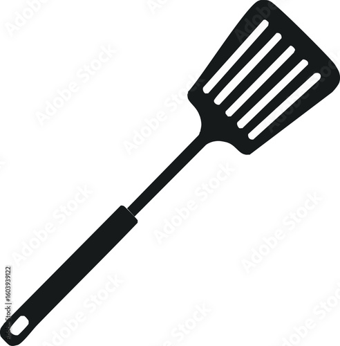 Kitchen spatula silhouette vector