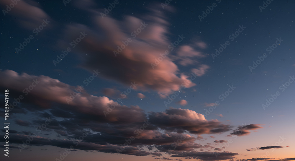 Fototapeta premium Evening sky with clouds