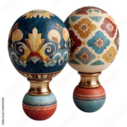 Photo-Realistic Detailed Elegant cartoon maracas pair with digital asset, stock graphic, perfect for web design and social media, commercial use, mockup element, print ready
