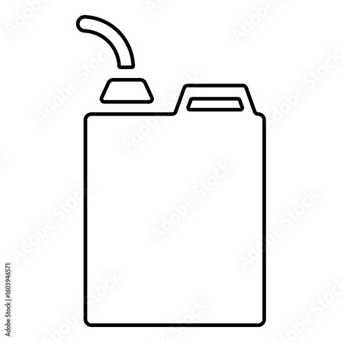 canister icon isolated on white background, vector illustration.