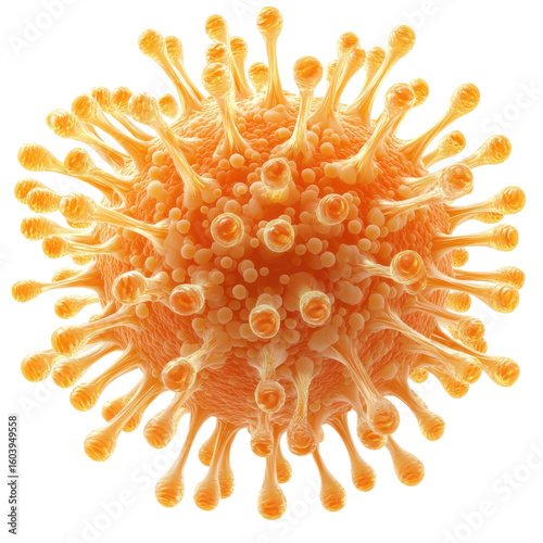 Virus Corona Microscopic Disease Illustration Infection Covid Science Biology Healthcare on transparent background