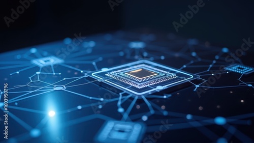 Advanced Microchip Design with Network Connections