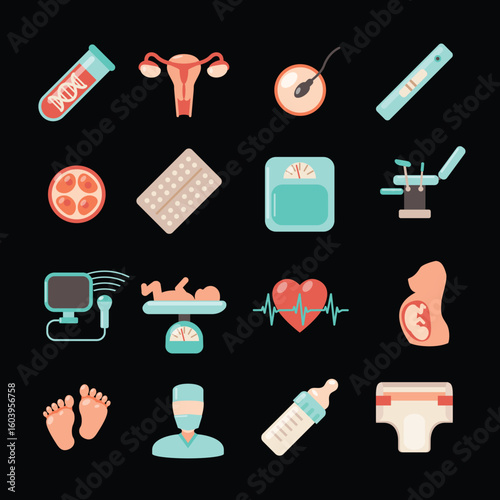 Medical Related icons and illustrations EPD Files