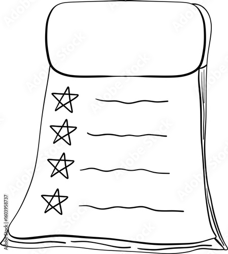 back to school apple, school suppliers element for teacher classroom decoration. book doodle line. vector file.