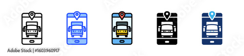 Supply Tracker App Icon Collection With Multiple Styles