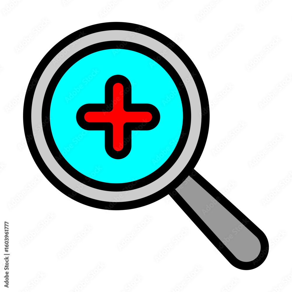 Obraz premium Zoom Out Vector Filled Icon Design