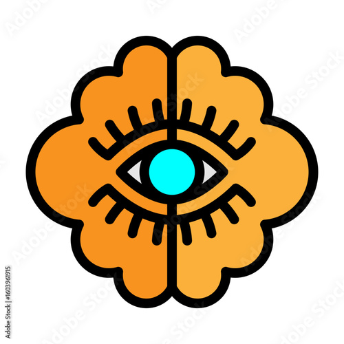 Mental Clarity Vector Filled Icon Design