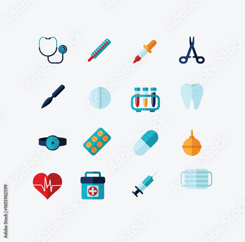 Medical Related icons and illustrations EPD Files
