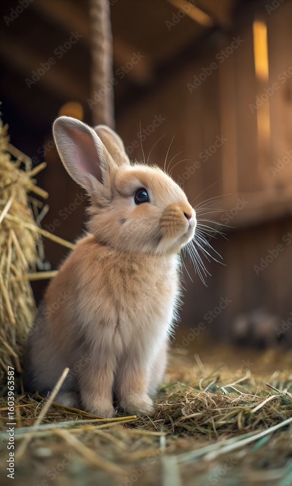 Obraz premium rabbit in a cage