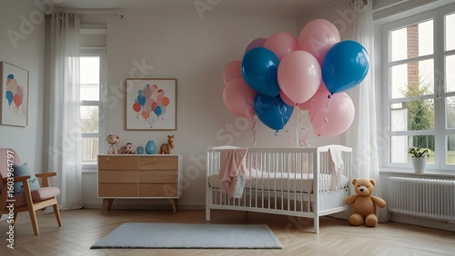 Luxury baby sleeping room