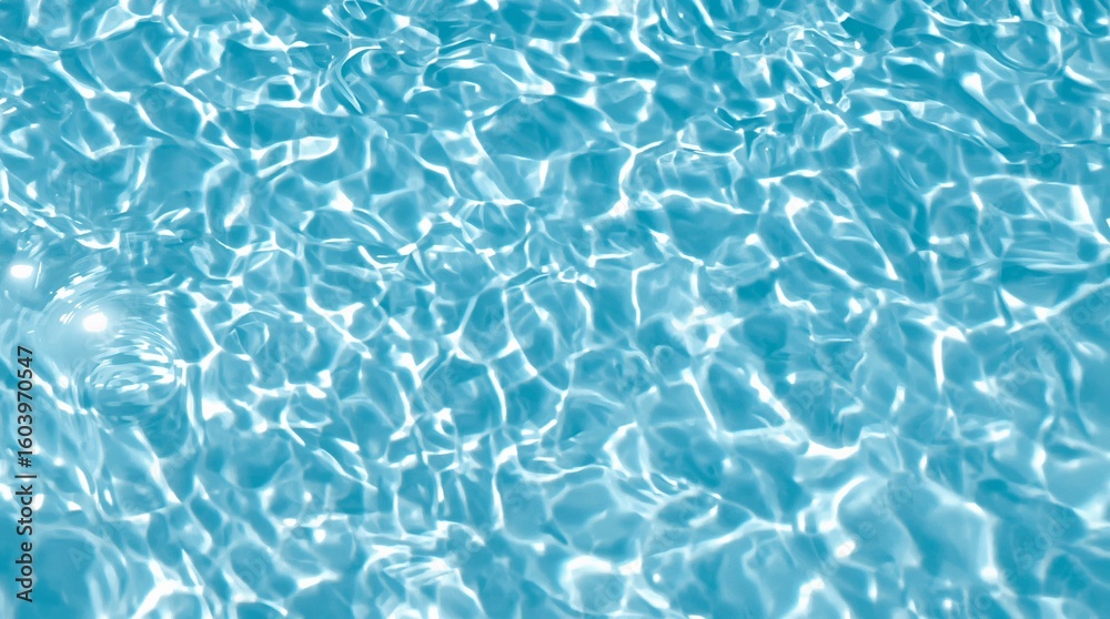 Obraz premium Light Blue Water Ripples Close View Background