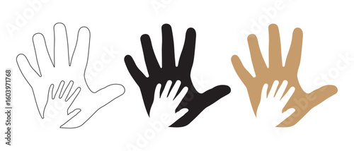 Hands of Unity Celebrating Diversity and Generational Bond Through Symbolic Art.