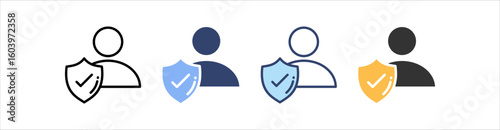 Integrity Icon Set Multiple Style Collection