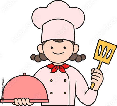 chef holding a tray with food