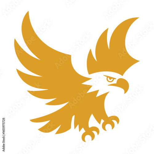Eagle Bird, vector illustration on white background.