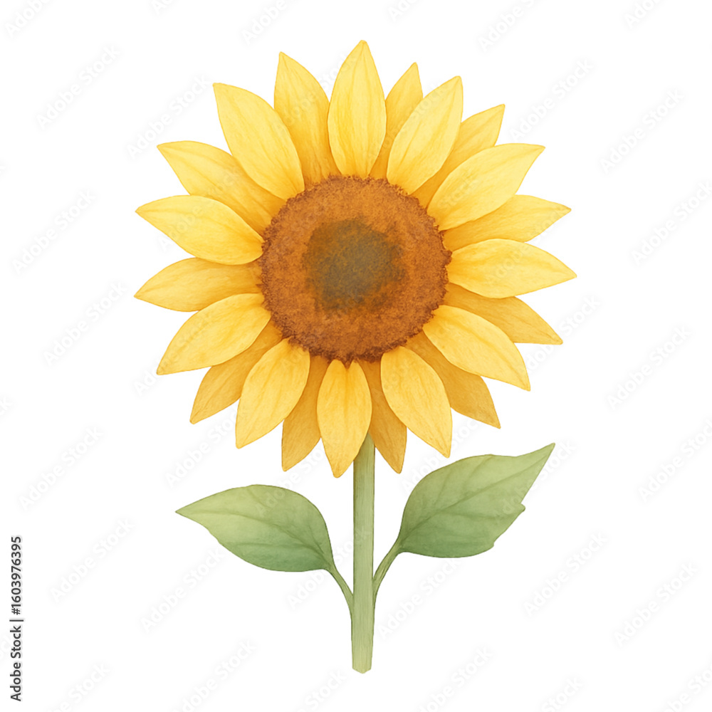 Obraz premium sunflower isolated on white