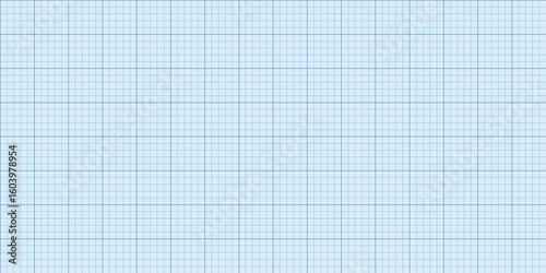 Grid blueprint graph paper for science and engineering design. Architecture drafting with lines and blue data. Ideal for sketch or technical use.