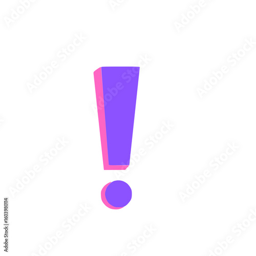 Exclamation mark icon .
